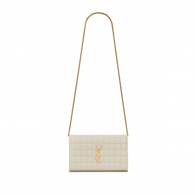 YSL LAMBSKIN CASSANDRE CHAIN WALLET 743346AABVP9207 (23*14*3cm)
